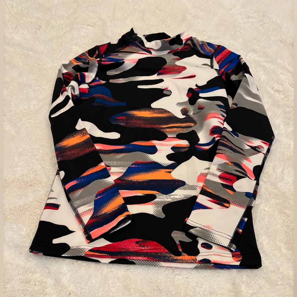 Under Armour Boys Mock Neck Cold Gear Shirt